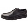 Pantofi casual barbati din piele naturala de culoare neagra DeSuceava RSY03N