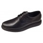 Pantofi casual barbati din piele naturala de culoare neagra DeSuceava RSY03N