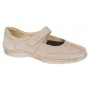 Pantofi dama Med-Line Ultra Confort din piele naturala bufo cu bareta BRD214BEJ