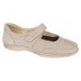 Pantofi dama Med-Line Ultra Confort din piele naturala bufo cu bareta BRD214BEJ