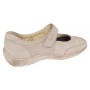 Pantofi dama Med-Line Ultra Confort din piele naturala bufo cu bareta BRD214BEJ