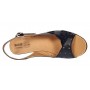 Sandale dama din piele naturala cu platforme de 10cm Negru Floral BVS47XN