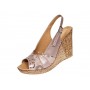 Sandale dama din piele naturala cu platforme de 10cm Nude Floral BVS47XNUDE