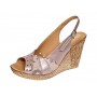 Sandale dama din piele naturala cu platforme de 10cm Nude Floral BVS47XNUDE