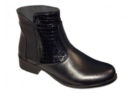 Ghete dama caual din piele naturala Imblanite BVS23NCR