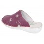 Saboti medicali femei, Magenta din piele naturala box, Med-Line BR298MAGENTA
