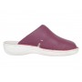 Saboti medicali femei, Magenta din piele naturala box, Med-Line BR298MAGENTA