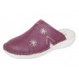 Saboti medicali femei, Magenta din piele naturala box, Med-Line BR298MAGENTA