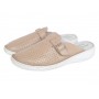 Saboti medicali dama din piele naturala Crem Med-Line BR128CREM