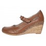 Pantofi dama cu platforma din piele naturala maro box P9154MBOX1