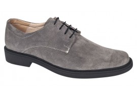 Pantofi barbati casual piele naturala intoarsa Arezzo Gri