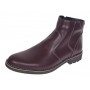 Ghete barbati casual din piele naturala cu fermoar imblanite GKR115VIS