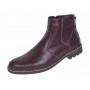 Ghete barbati casual din piele naturala cu fermoar imblanite GKR115VIS