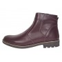Ghete barbati casual din piele naturala cu fermoar imblanite GKR115VIS