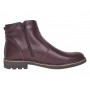Ghete barbati casual din piele naturala cu fermoar imblanite GKR115VIS