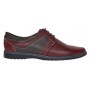 Pantofi barbati casual din piele naturala Visiniu Gri GK1VG