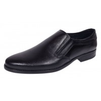 Pantofi barbati elleganti negri din piele naturala Donato siret GKR109NBOX