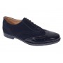 Pantofi barbati eleganti din piele naturala, bleumarin, 870LVBLM