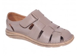 Sandale barbati casual din piele naturala Bej Box GKR73BEJ