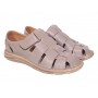 Sandale barbati casual din piele naturala Bej Box GKR73BEJ