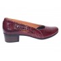 Pantofi dama din piele naturala Croco Lac Bordeaux - MVSP1CRV