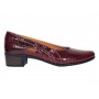 Pantofi dama din piele naturala Croco Lac Bordeaux - MVSP1CRV