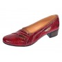 Pantofi dama din piele naturala Rosu Croco Lac - MVSP1RCR