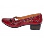 Pantofi dama din piele naturala Rosu Croco Lac - MVSP1RCR