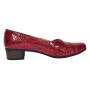 Pantofi dama din piele naturala Rosu Croco Lac - MVSP1RCR