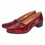 Pantofi dama din piele naturala Rosu Croco Lac - MVSP1RCR