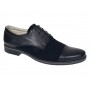 Pantofi barbati negri din piele naturala – eleganti & casual, confort zilnic - 858NN