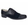 Pantofi barbati negri din piele naturala – eleganti & casual, confort zilnic - 858NN