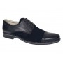 Pantofi barbati negri din piele naturala – eleganti & casual, confort zilnic - 858NN