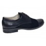 Pantofi barbati negri din piele naturala – eleganti & casual, confort zilnic - 858NN