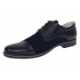 Pantofi barbati negri din piele naturala – eleganti & casual, confort zilnic - 858NN