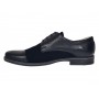 Pantofi barbati negri din piele naturala – eleganti & casual, confort zilnic - 858NN