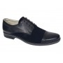 Pantofi barbati negri din piele naturala – eleganti & casual, confort zilnic - 858NN