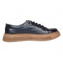 Pantofi barbati casual din piele naturala Negru Gold GKR124N