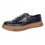 Pantofi barbati casual din piele naturala Negru Gold GKR124N