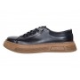Pantofi barbati casual din piele naturala Negru Gold GKR124N