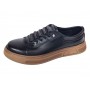 Pantofi barbati casual din piele naturala Negru Gold GKR124N