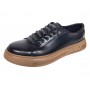 Pantofi barbati casual din piele naturala Negru Gold GKR124N