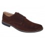 Pantofi barbati casual din piele naturala intoarsa maro brun - LPAVELMARO