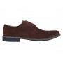 Pantofi barbati casual din piele naturala intoarsa maro brun - LPAVELMARO