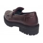 pantofi dama bordeaux piele naturala talpa groasa accesoriu albina