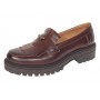 pantofi dama maro cognac piele naturala talpa groasa accesoriu albina