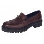 pantofi dama bordeaux piele naturala talpa groasa accesoriu albina