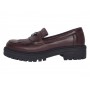 pantofi dama bordeaux piele naturala talpa groasa accesoriu albina