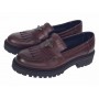 pantofi dama bordeaux piele naturala talpa groasa accesoriu albina