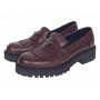 pantofi dama bordeaux piele naturala talpa groasa accesoriu albina
